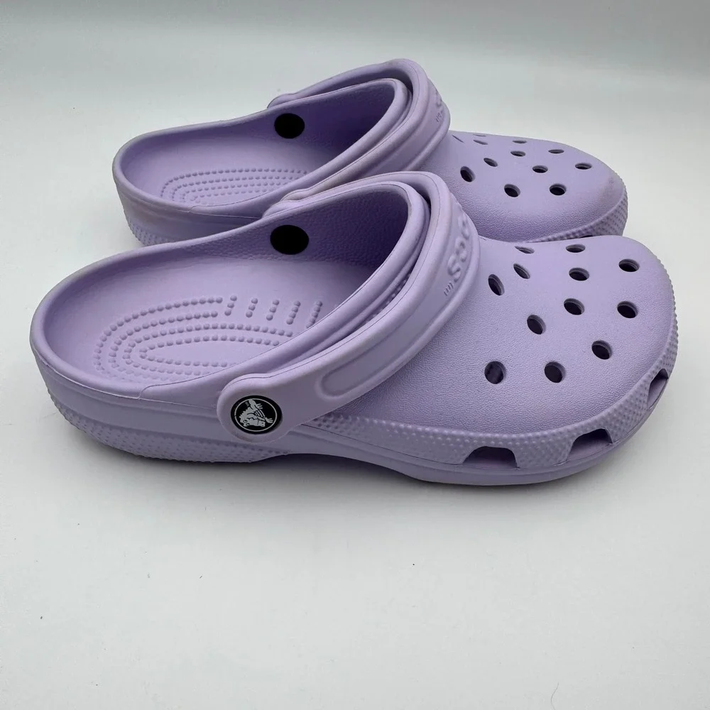 Crocs Classic Clogs Lavender Purple Kids Youth Size J5 Slip On Comfort Shoes